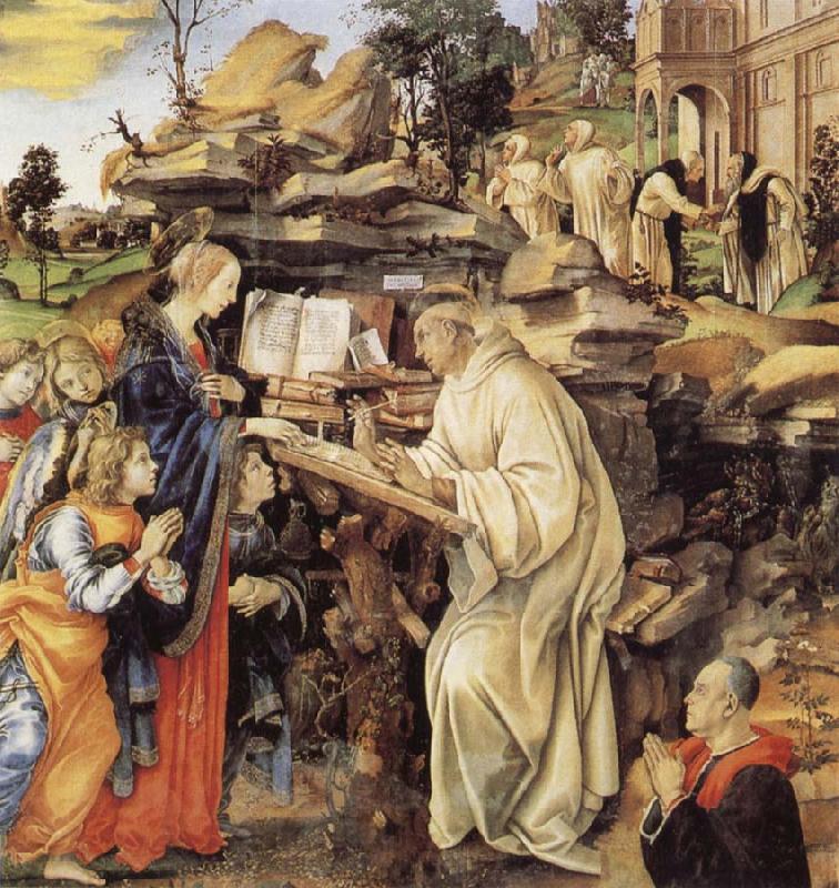 Fra Filippo Lippi The Vision of St Bernard